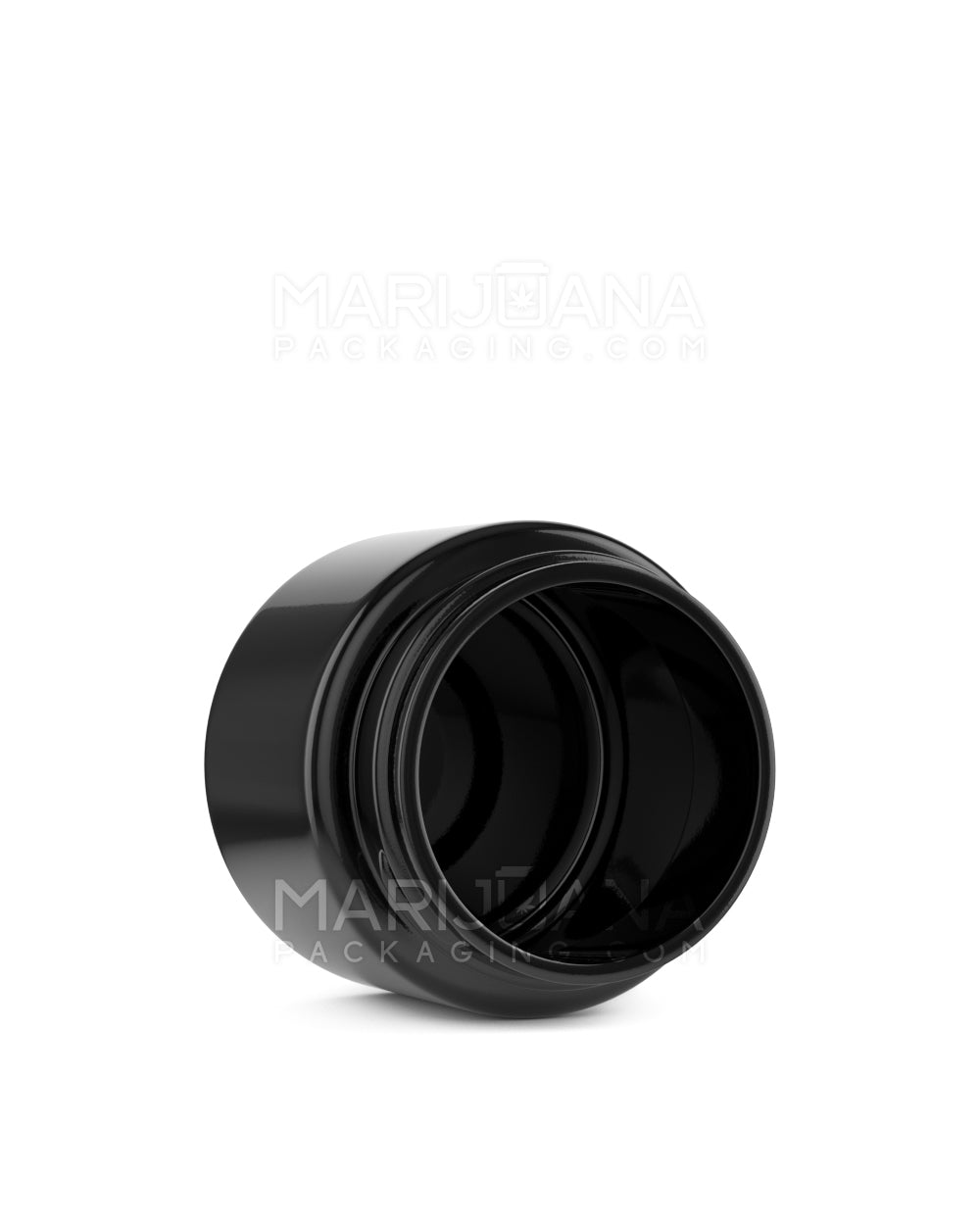 Straight Sided Glossy Black Glass Jars | 50mm - 2oz - 200 Count - 3