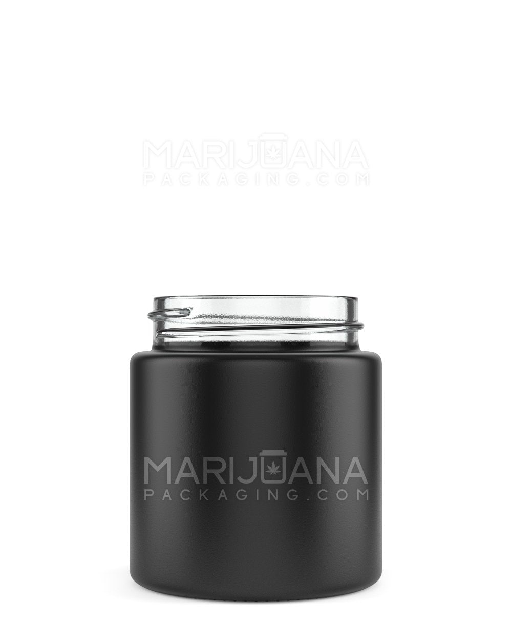 Straight Sided Matte Black Glass Jars | 50mm - 3oz | Sample - 1