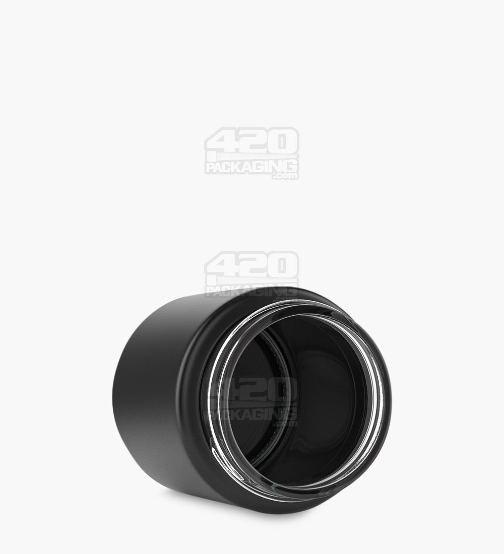 50mm Straight Sided Black 3oz Glass Jar 100/Box - 3