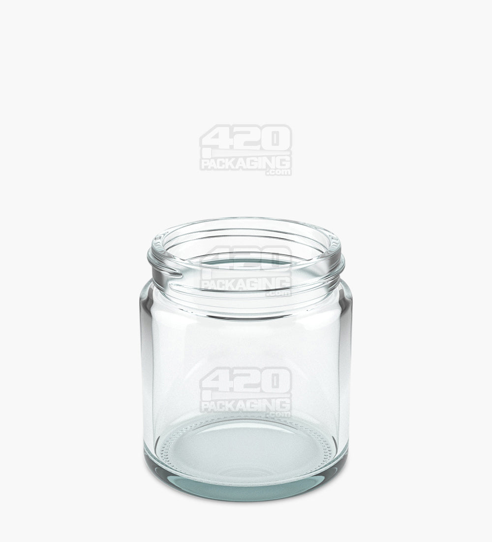 50mm Straight Sided Clear 3oz Glass Jar 100/Box - 2