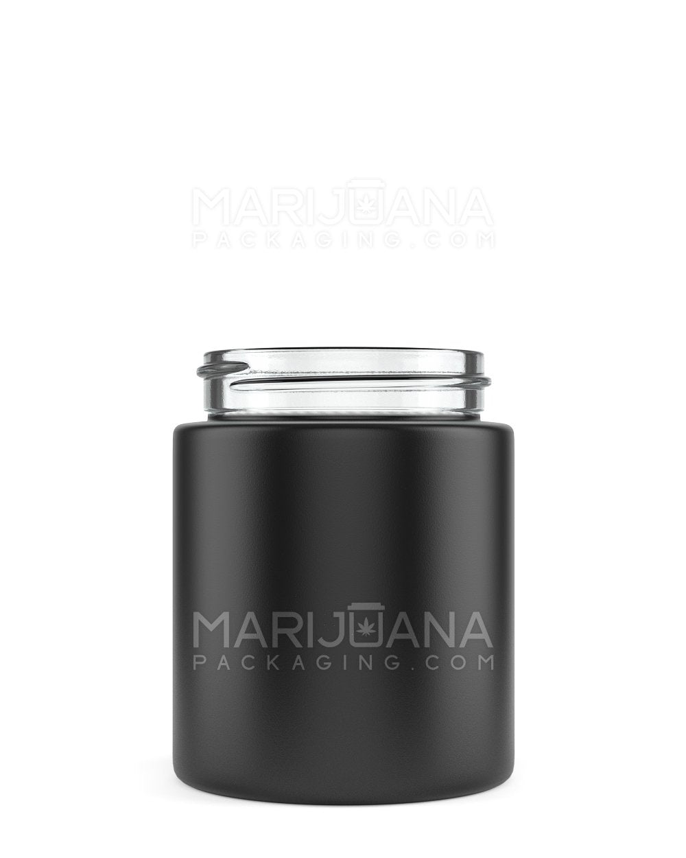 Straight Sided Matte Black Glass Jars | 50mm - 4oz | Sample - 1