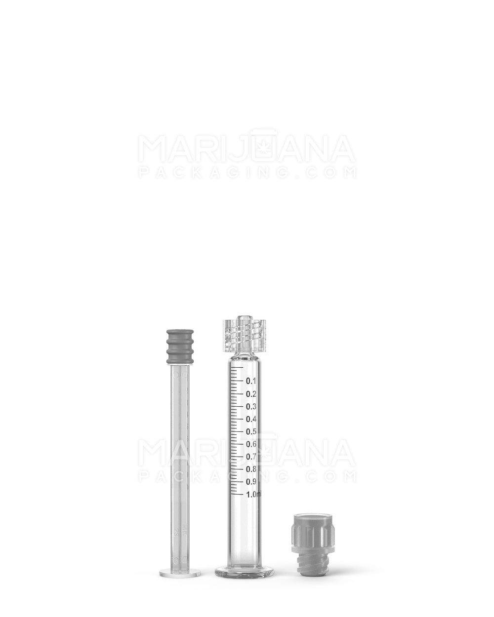 Luer Lock | Long Glass Dab Applicator Syringes | 1mL - 0.1mL Increments - 100 Count - 3