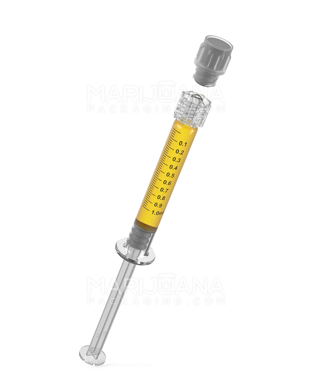Luer Lock | Long Glass Dab Applicator Syringes | 1mL - 0.1mL Increments - 100 Count - 6