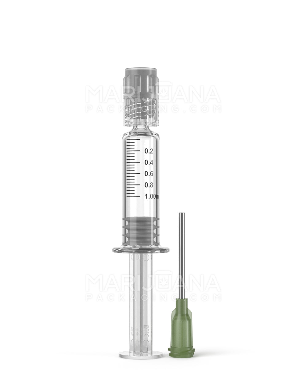 Luer Lock | Glass Dab Applicator Syringes w/ Needle Tip | 1mL - 0.2mL Increments - 100 Count - 1