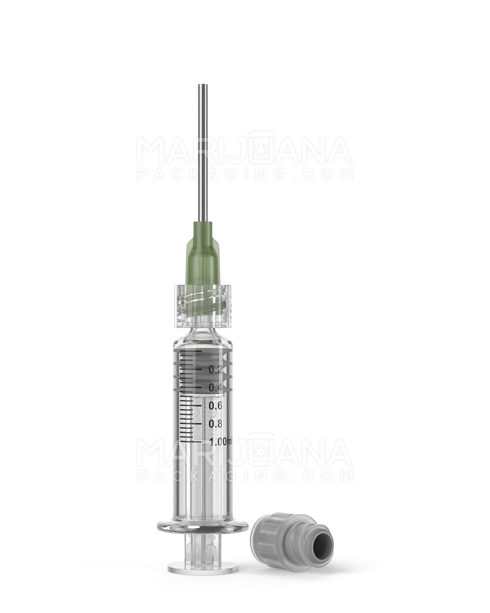Luer Lock | Glass Dab Applicator Syringes w/ Needle Tip | 1mL - 0.2mL Increments - 100 Count - 9