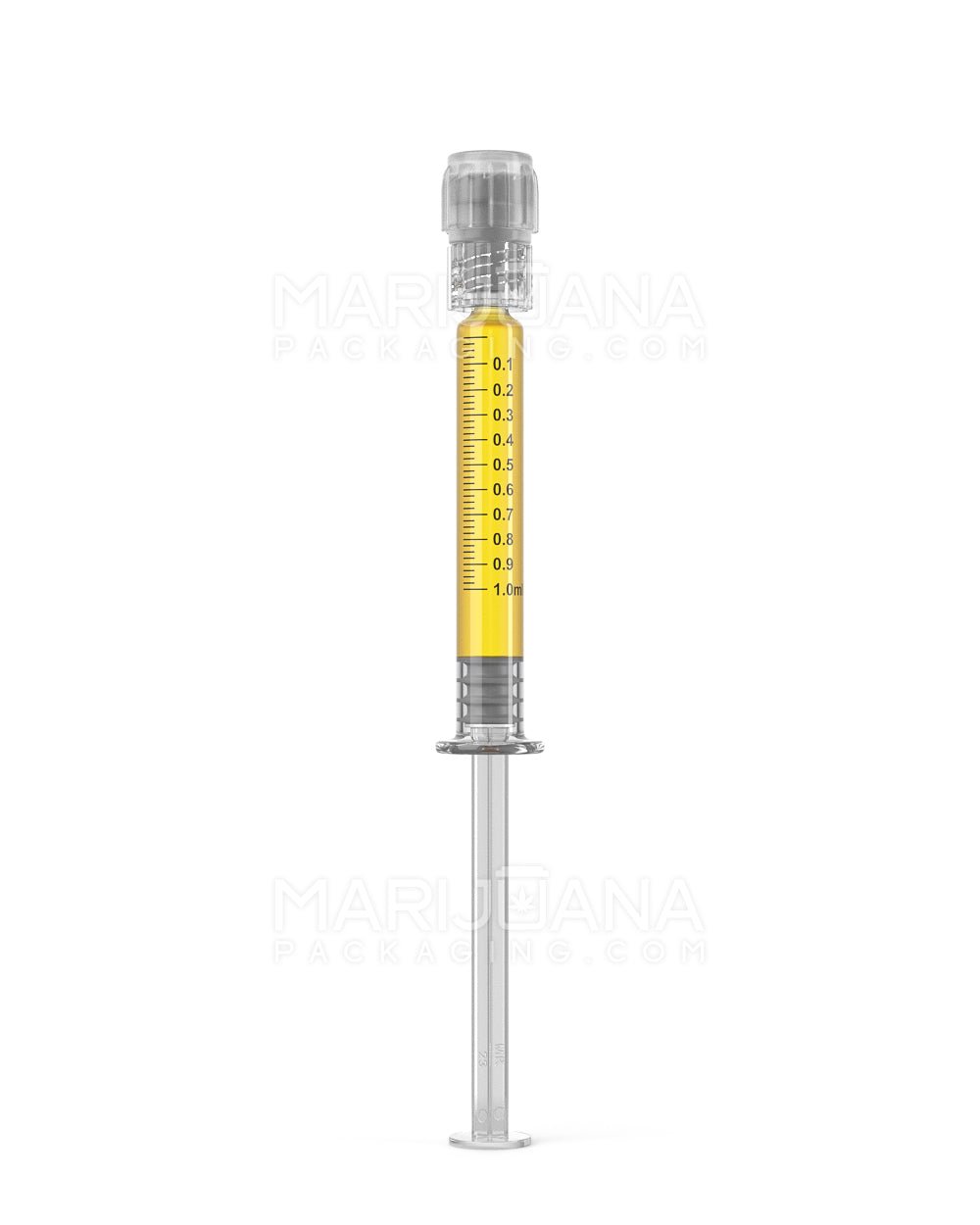 Child Resistant & Luer Lock | Long Glass Dab Applicator Syringes | 1mL - 0.1mL Increments - 100 Count - 2