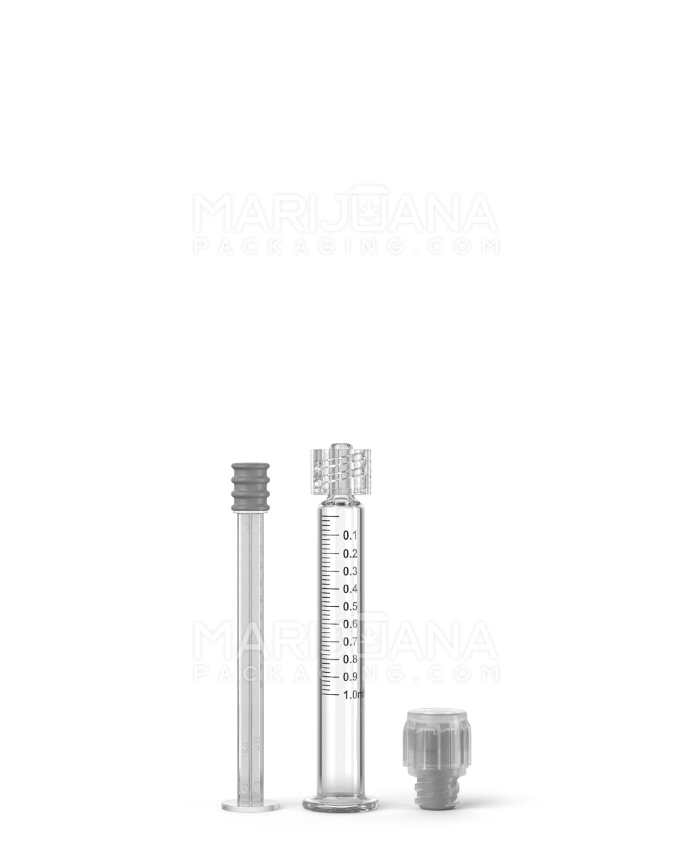 Child Resistant & Luer Lock | Long Glass Dab Applicator Syringes | 1mL - 0.1mL Increments - 100 Count - 3