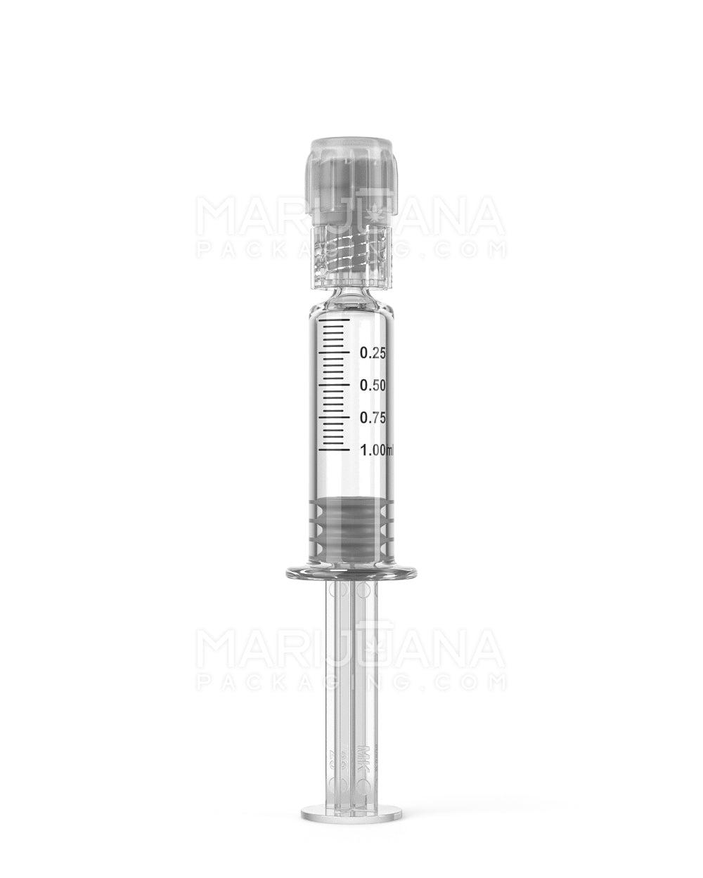 Child Resistant & Luer Lock | Glass Dab Applicator Syringes | 1mL - 0.25mL Increments - 100 Count - 1