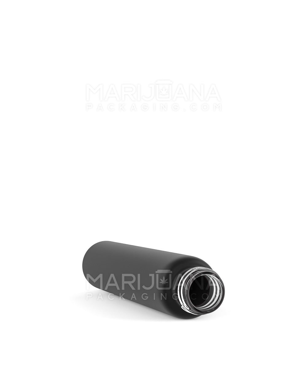 115mm Glass Pre-Roll Tubes with Black Child Resistant Cap (Ridged) 
