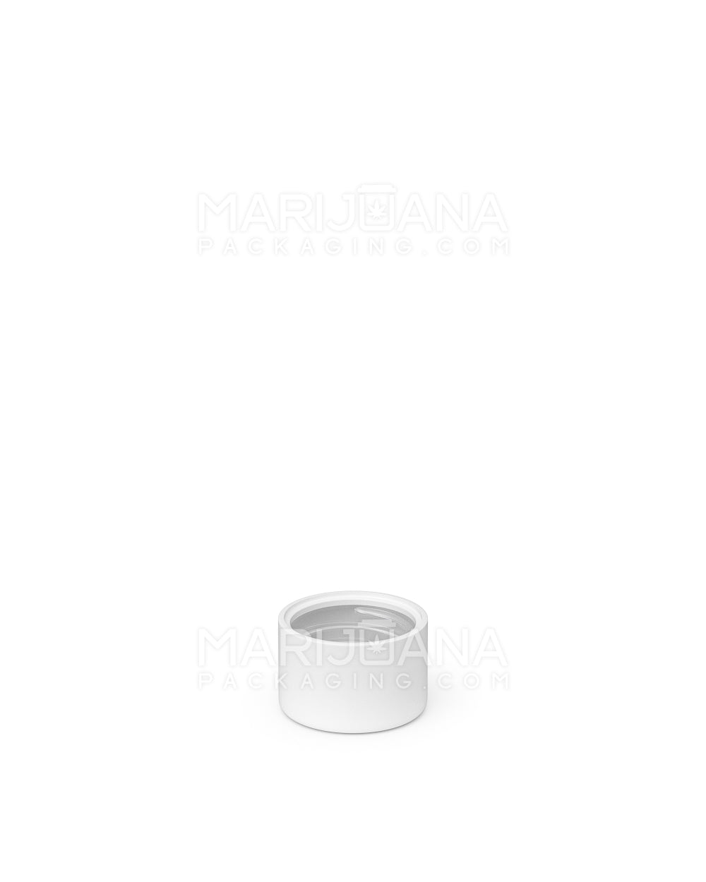 Child Resistant | Smooth Push Down & Turn Plastic Caps for Glass Tube w/ Foam Liner | 20mm - Matte White - 400 Count - 4