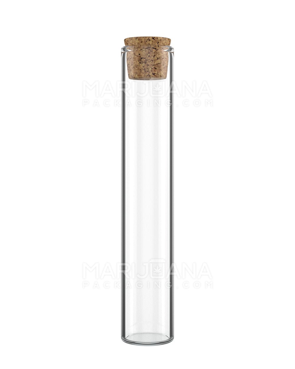 Glass Pre-Roll Tube with Cork Top | 120mm - Clear Glass - 500 Count - 1