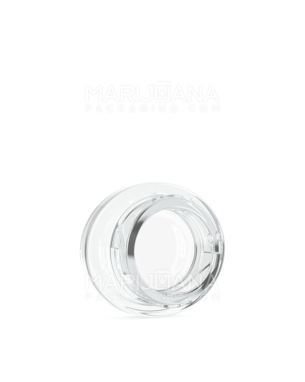 Child Resistant | Clear Glass Oval Concentrate Jar w/ Black Cap | 45mm - 5mL - 240 Count - 2