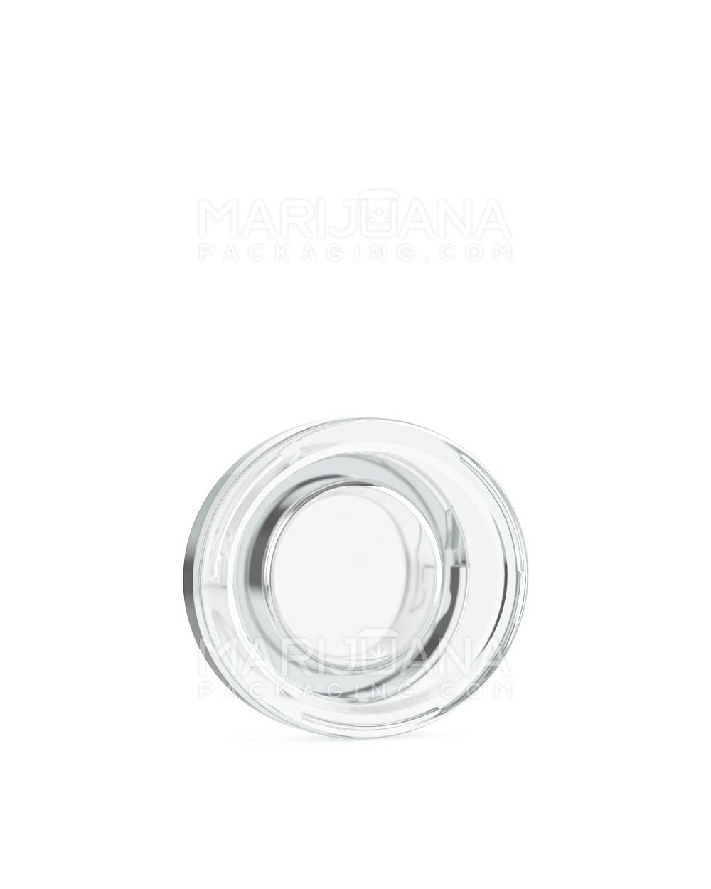 Child Resistant Clear Glass Oval Concentrate Jar w/ Black Cap | 45mm - 5mL | Sample - 6