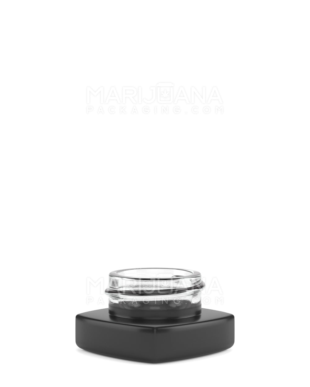Matte Black Glass Pillow Concentrate Jar | 32mm - 5mL | Sample