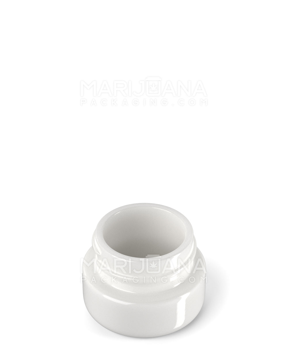 Glossy White Glass Concentrate Containers | 29mm - 5mL - 300 Count - 2