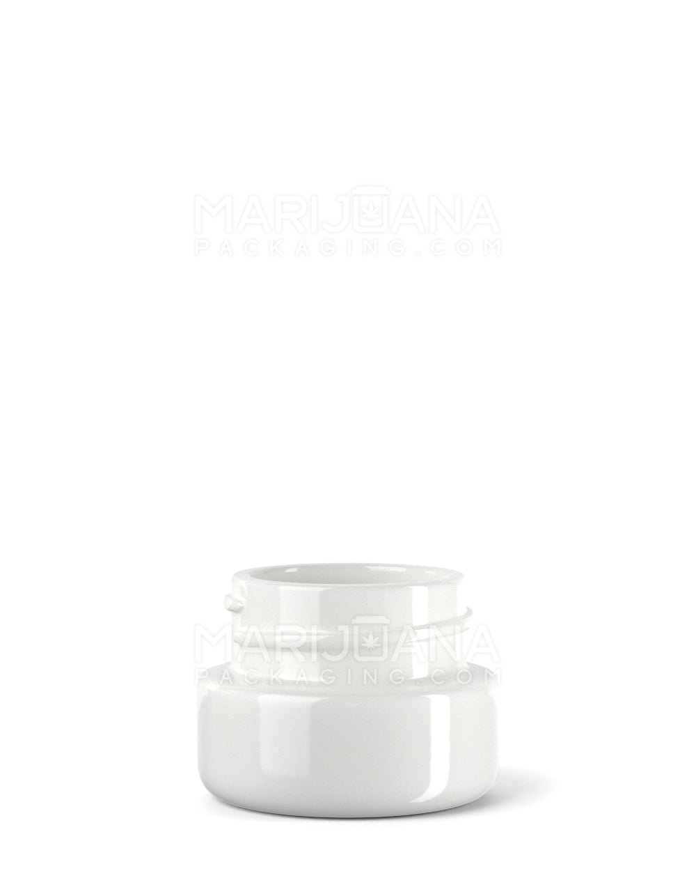 Glossy White Glass Concentrate Containers | 29mm - 5mL - 300 Count - 1
