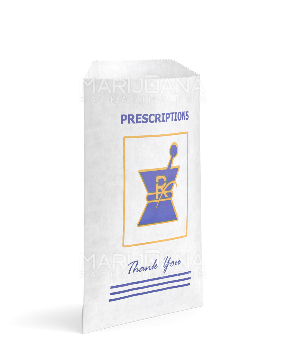 Pharmacy Prescription Bags | Large - Kraft | Sample - 1