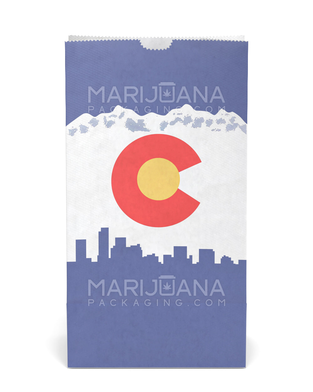 Colorado Compliant Marijuana Bags | Large - Kraft - 1000 Count - 5
