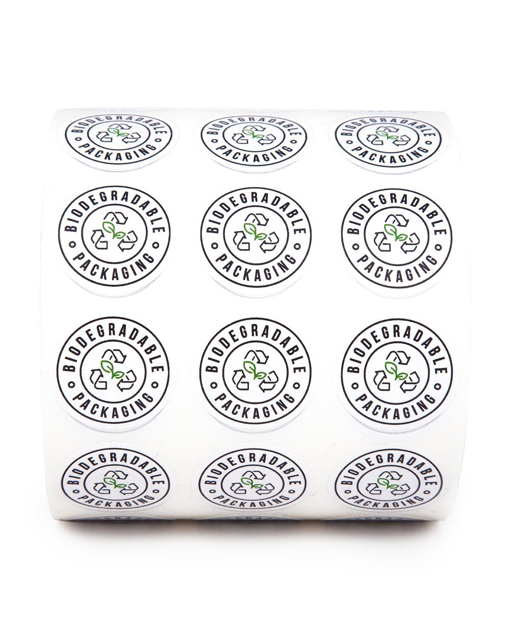 Biodegradable Packaging Universal Labels | 1.0in - Circle - 1000 Count - 6