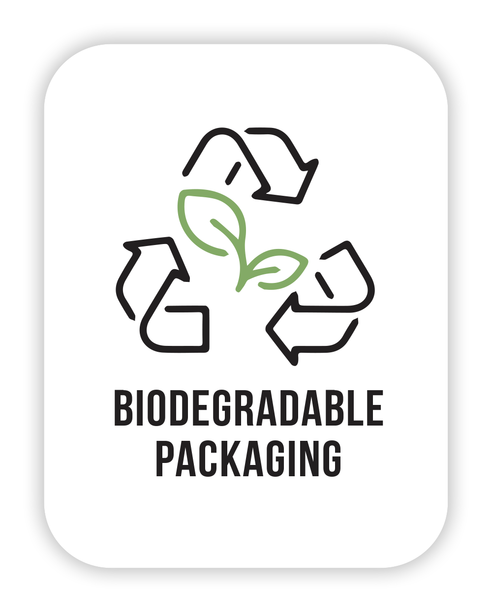 Biodegradable Packaging Universal Labels | .375in x .5in - Rectangle - 1000 Count - 1