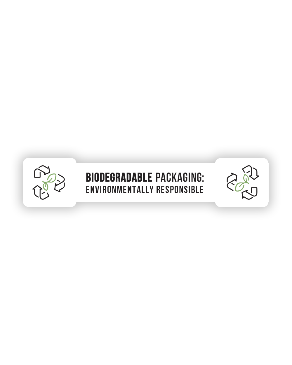 Tamper Evident | Biodegradable Packaging Labels | .5in x 2.75in - Dogbone - 1000 Count - 2