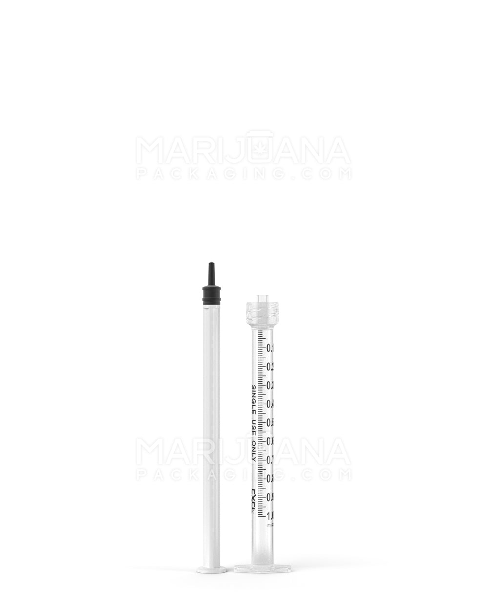 Luer Lock | Plastic Dab Applicator Syringes | 1mL - 0.1mL Increments - 100 Count - 3