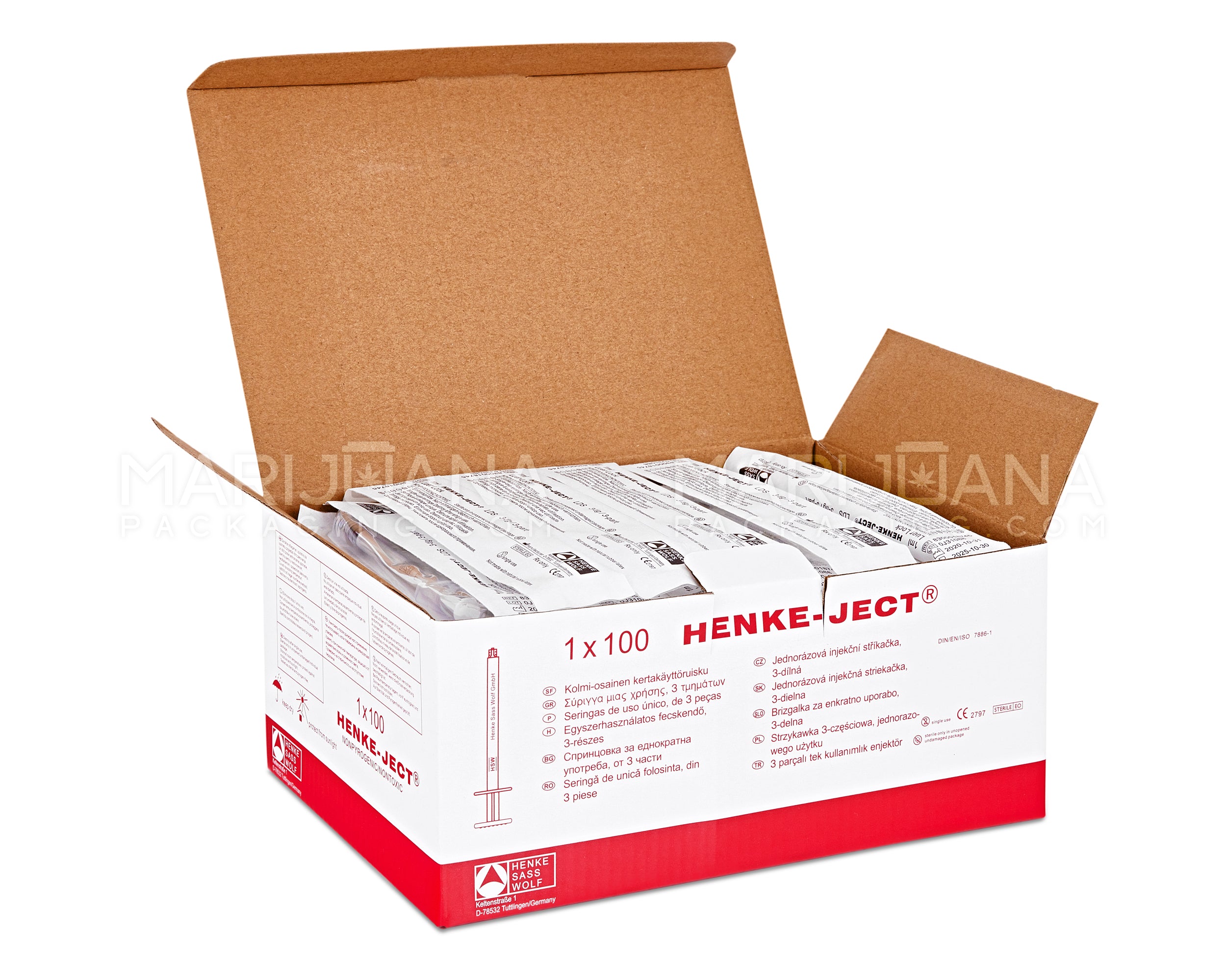 Luer Lock | Plastic Dab Applicator Syringes | 1mL - 0.1mL Increments - 100 Count - 9