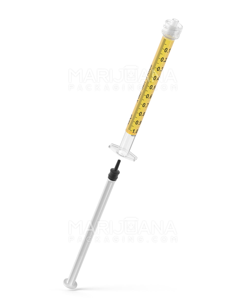 Luer Lock | Plastic Dab Applicator Syringes | 1mL - 0.1mL Increments - 100 Count - 7