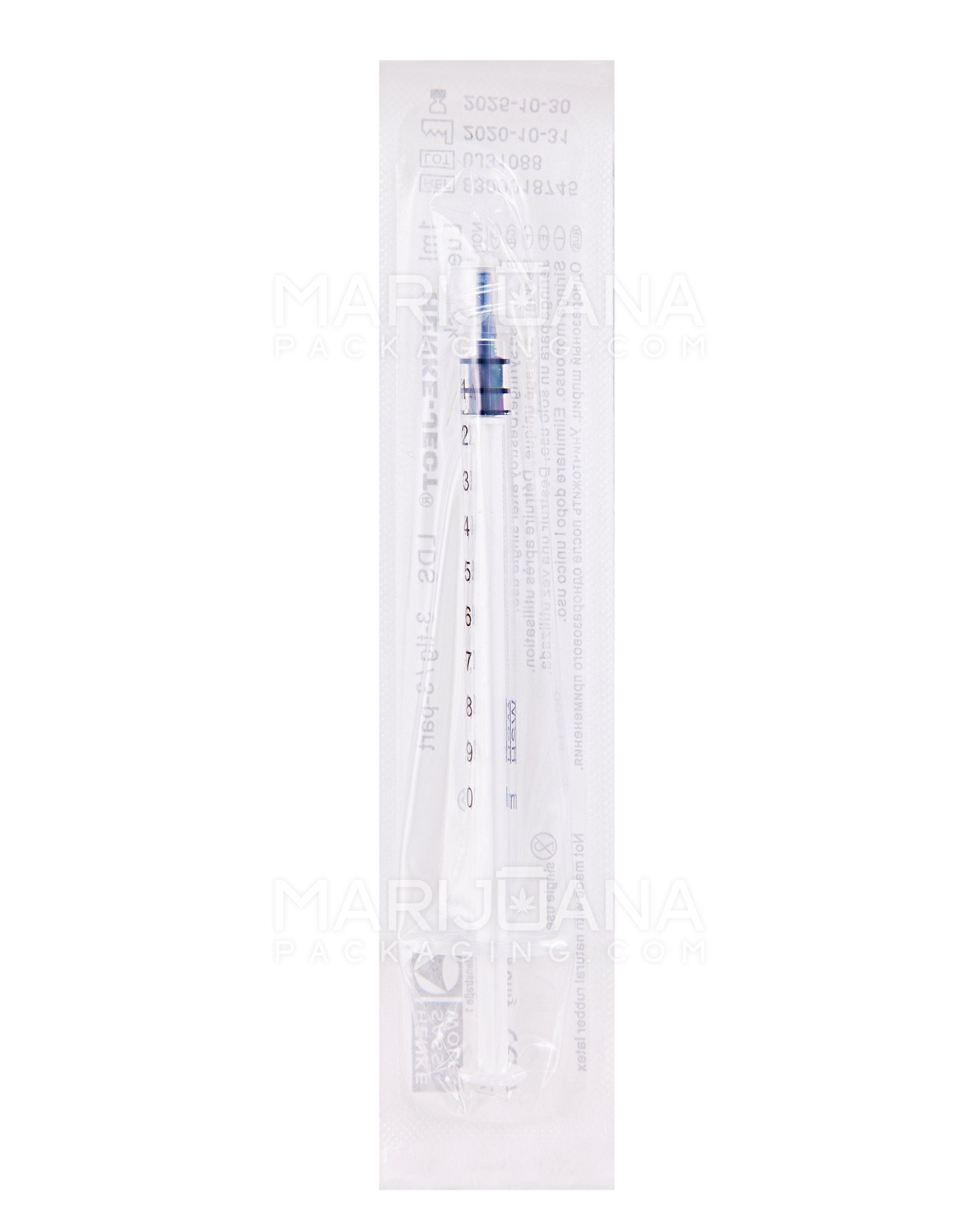 Luer Lock | Plastic Dab Applicator Syringes | 1mL - 0.1mL Increments - 100 Count - 10