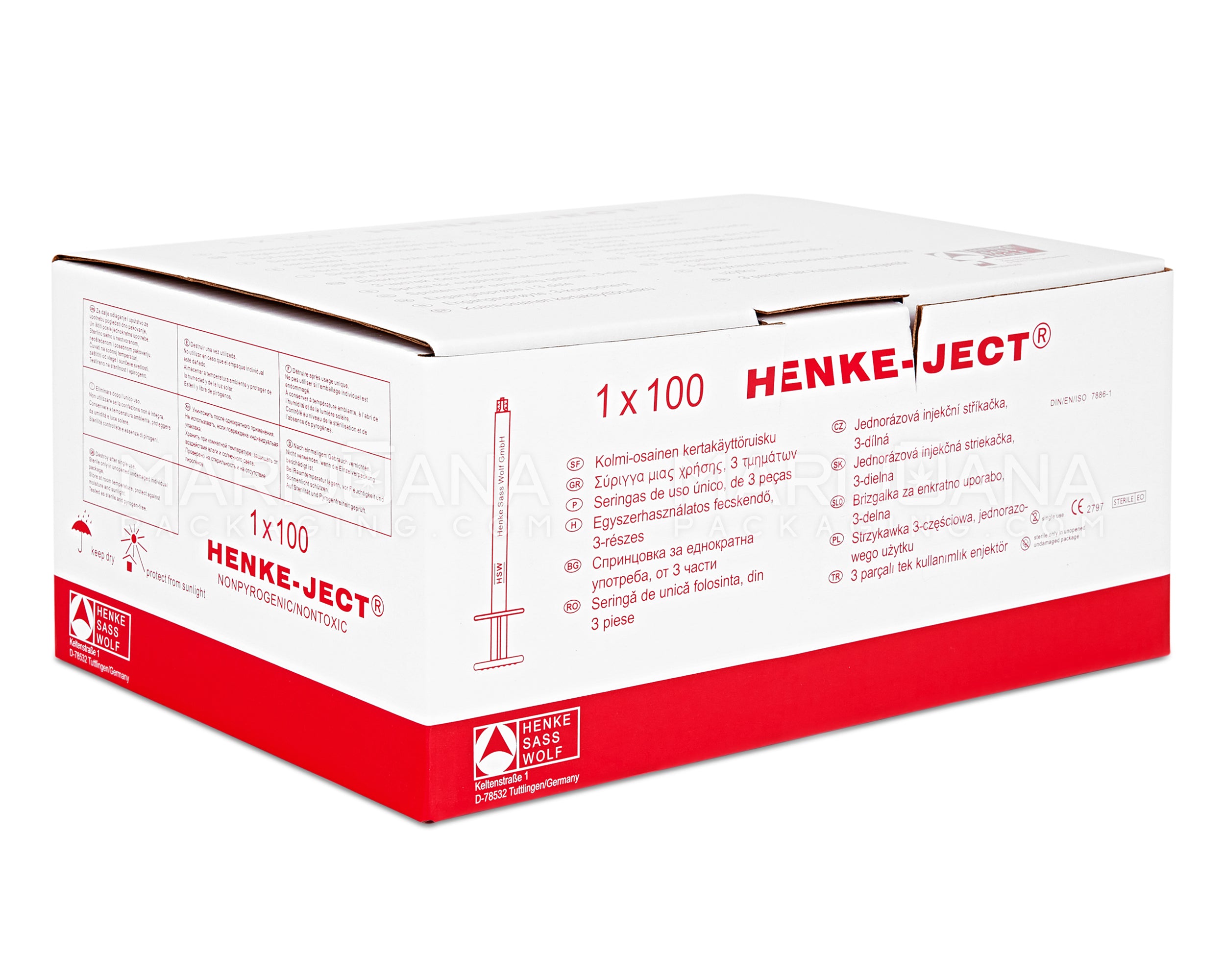 Luer Lock | Plastic Dab Applicator Syringes | 1mL - 0.1mL Increments - 100 Count - 12
