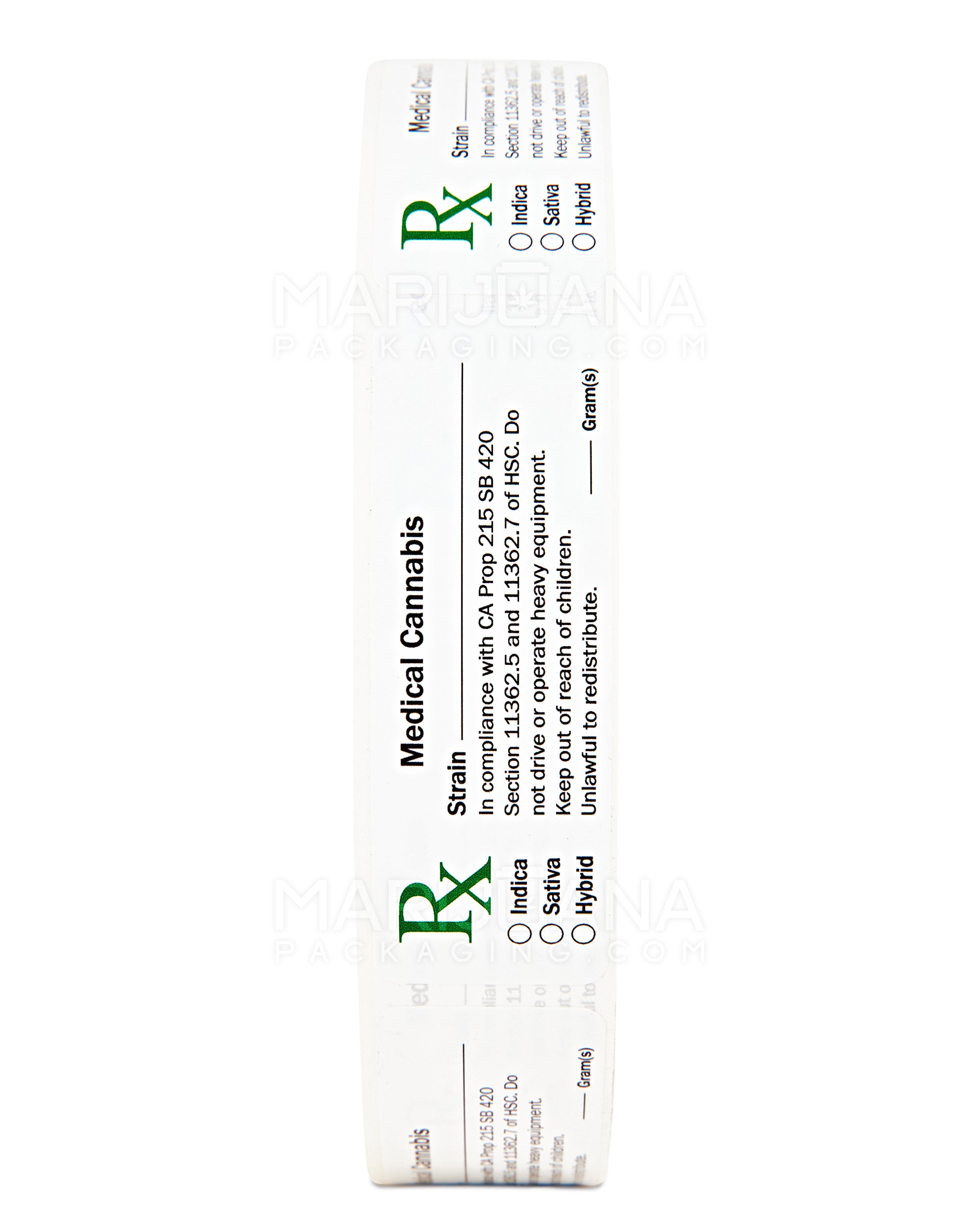 Glossy California Medical Labels | 3in x 1in - Rectangle - 1000 Count - 2