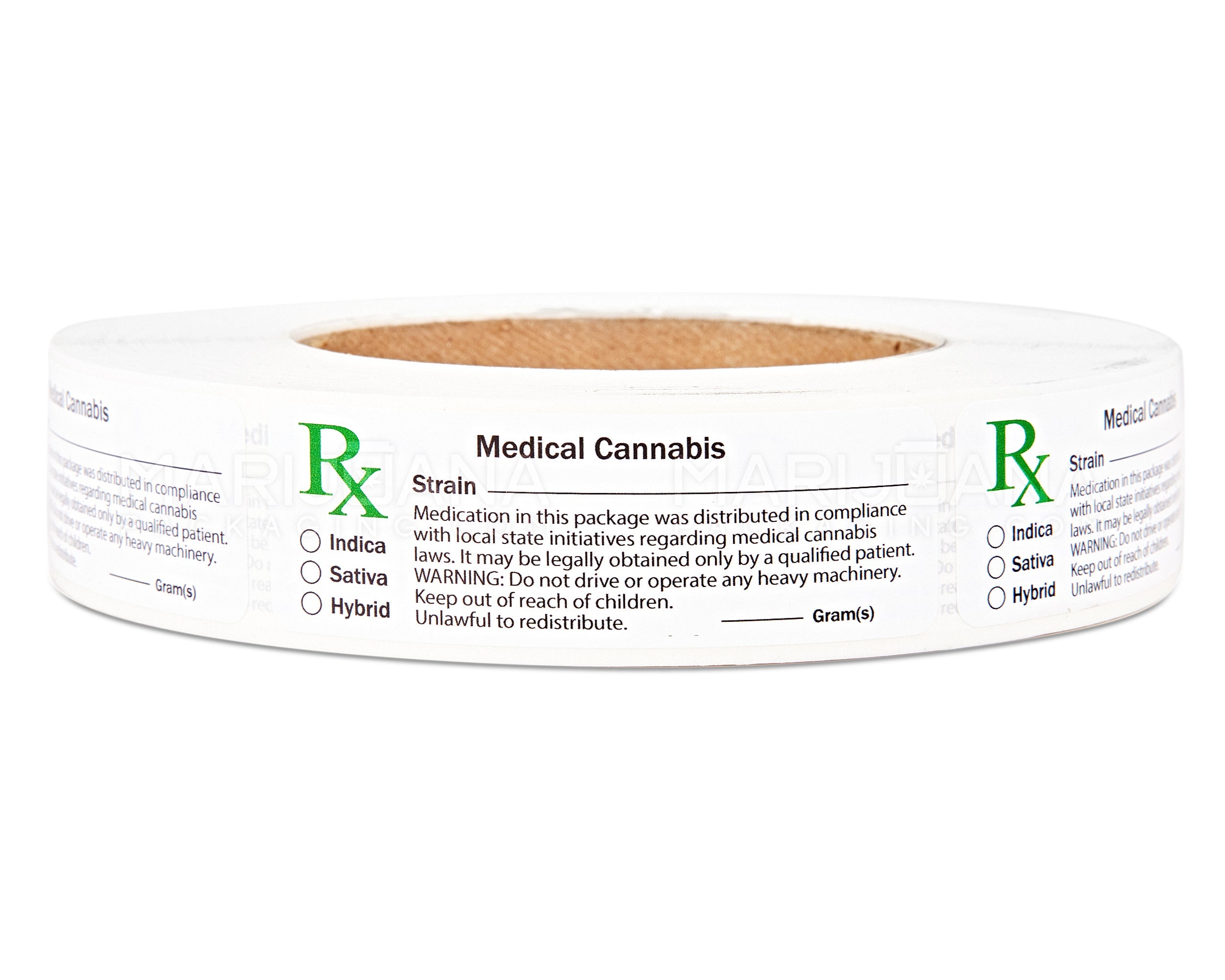 Generic Medical Marijuana Universal Labels | 3in x 1in - Rectangle - 1000 Count - 3
