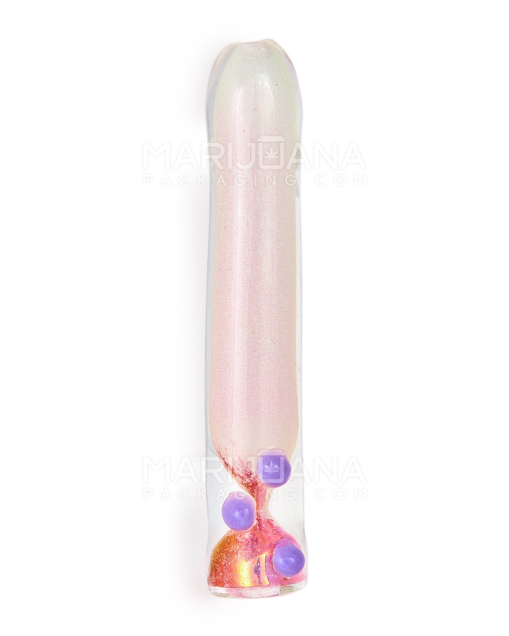 Glow-in-the-Dark | Spiral Chillum Hand Pipe | 3.5in Long - Glass - Assorted - 6