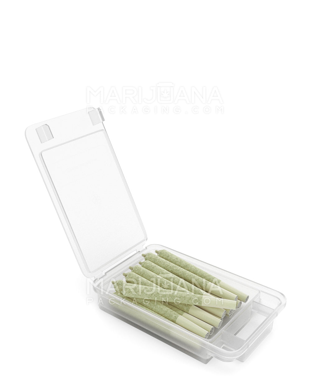 Child Resistant | Snap Box Edible & Pre-Roll Joint Case | Medium - Clear Plastic - 240 Count - 2