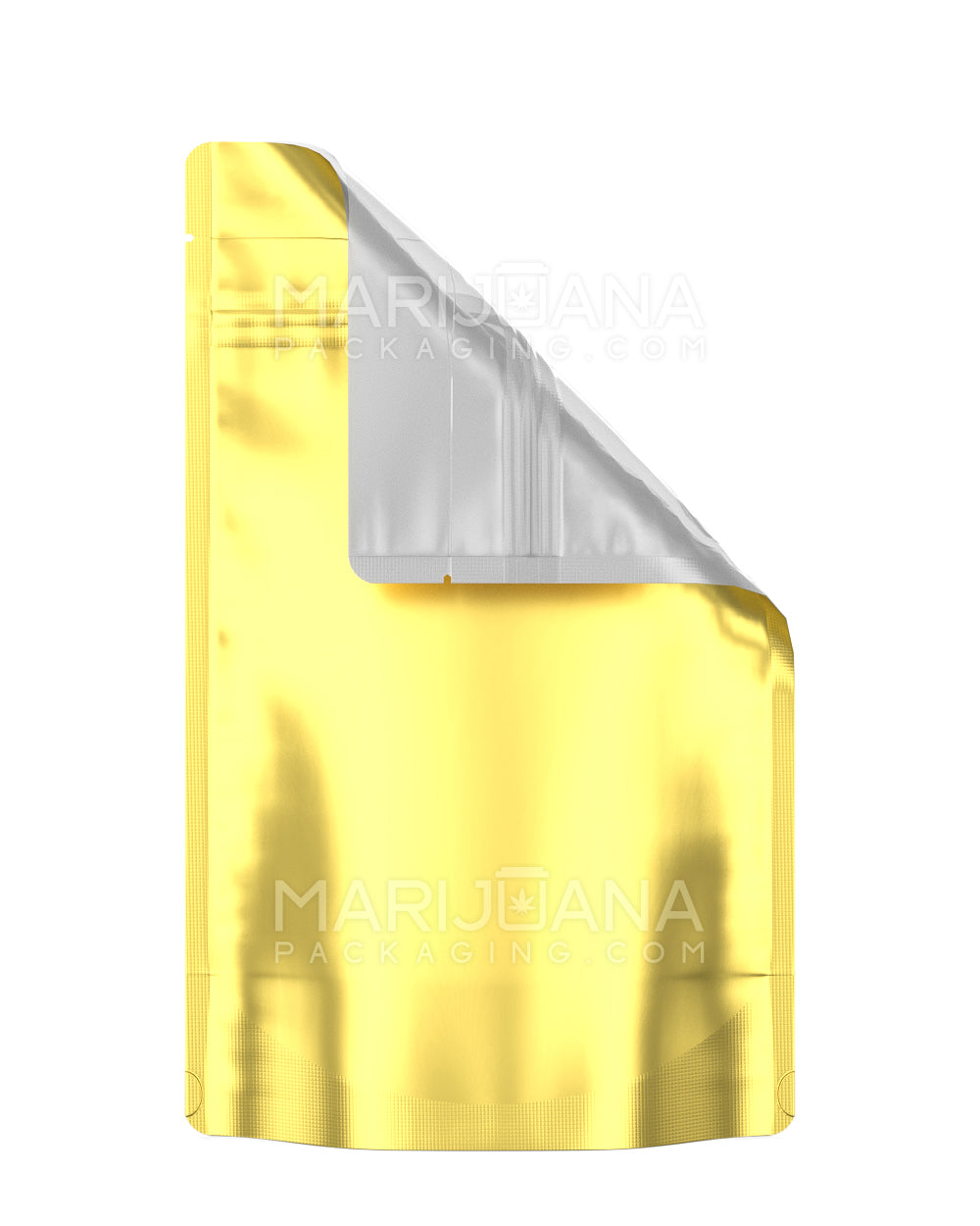 Tamper Evident | Matte Gold Vista Mylar Bag | 5in x 8.1in - 14g - 1000 Count - 1