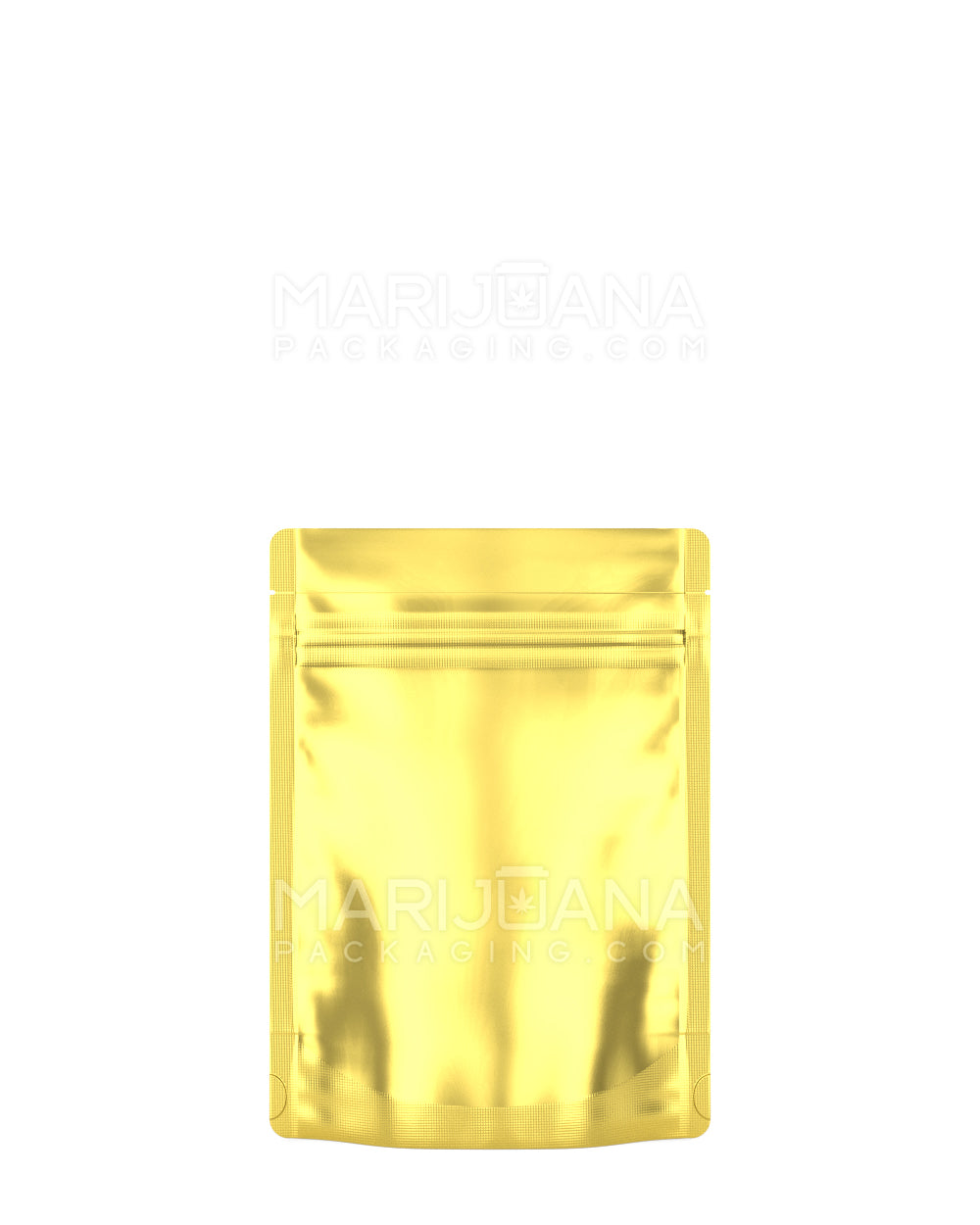 Tamper Evident | Matte Gold Vista Mylar Bag | 3.6in x 5in - 3.5g - 1000 Count - 3