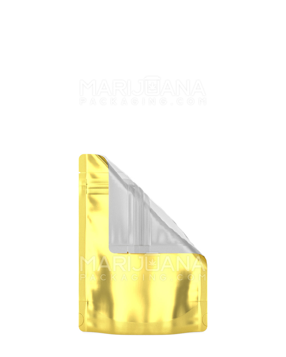 Tamper Evident Matte Gold Vista Mylar Bag | 3.6in x 5in - 3.5g | Sample - 1