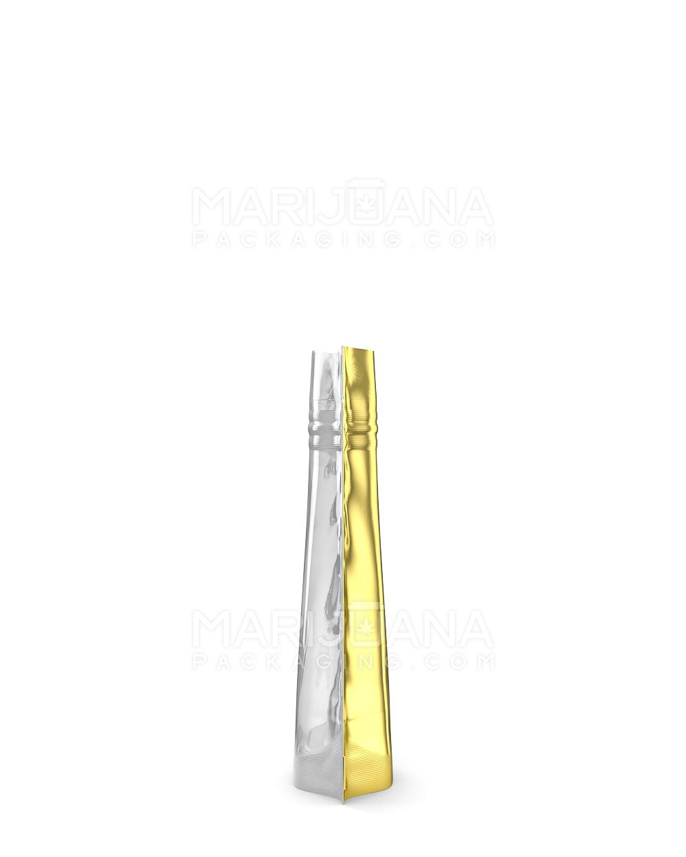 Tamper Evident | Glossy Gold Vista Mylar Bag | 3.6in x 5in - 3.5g - 1000 Count - 6
