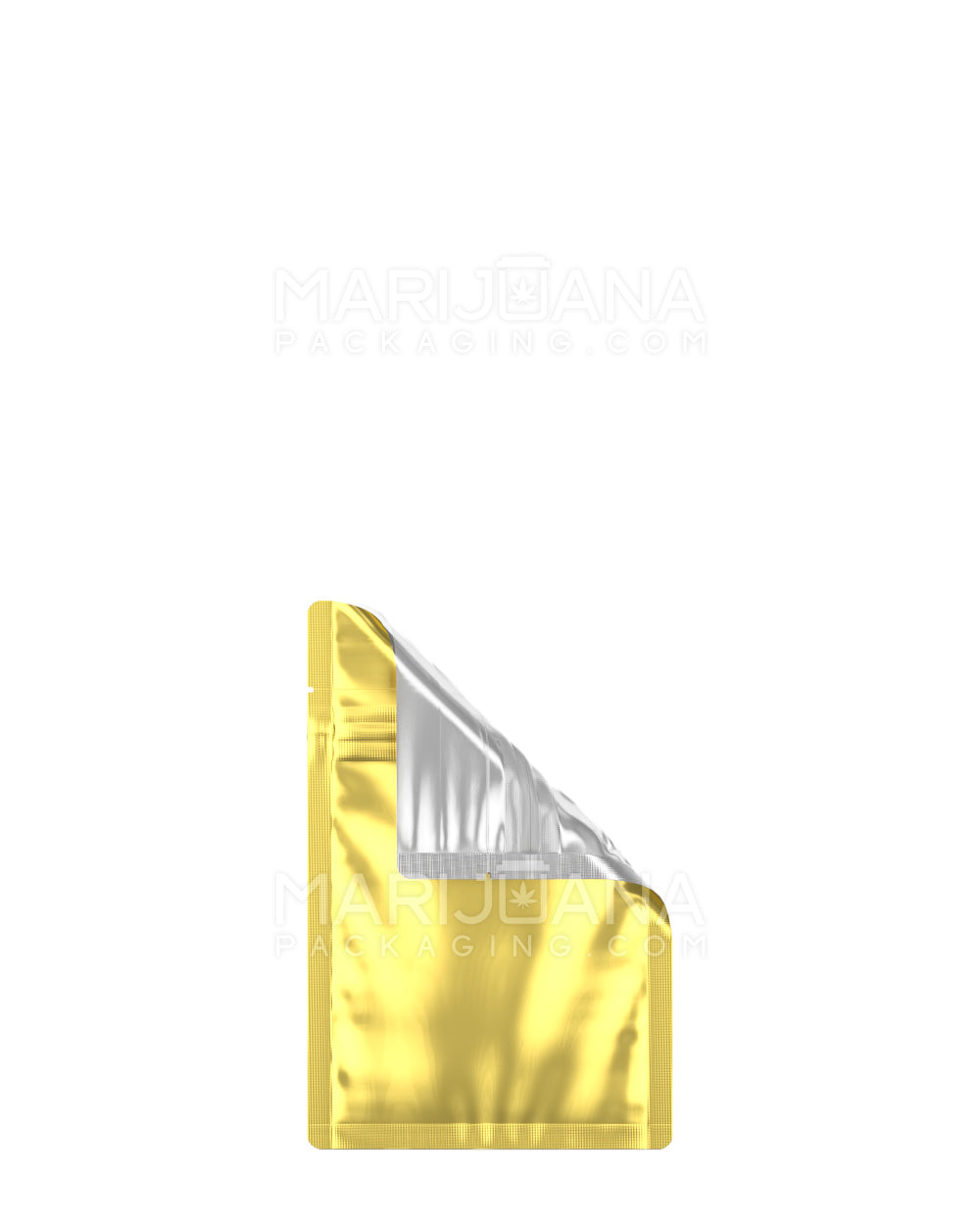 Tamper Evident Matte Gold Vista Mylar Bag | 3in x 4.5 in - 1g | Sample - 1