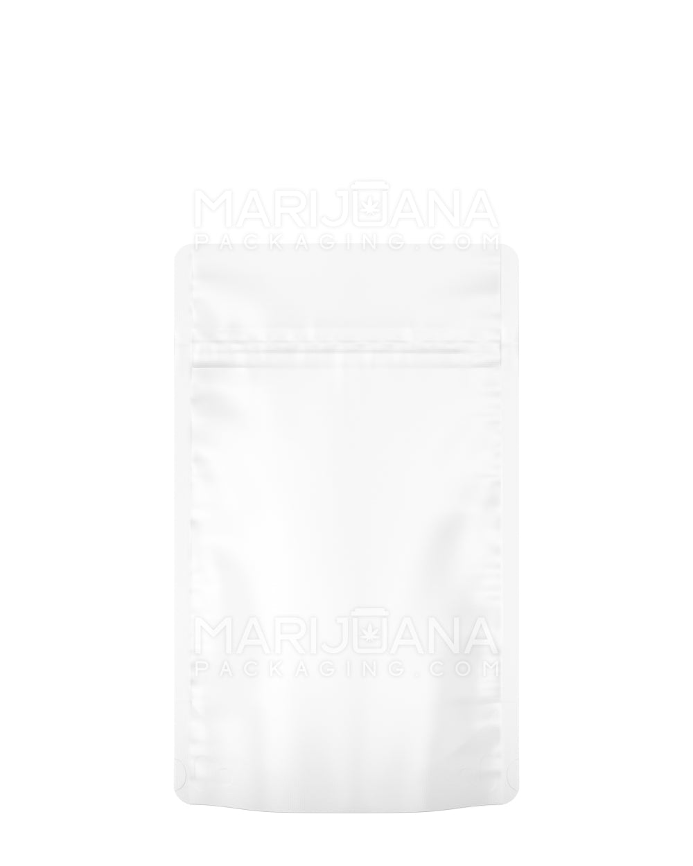 Tamper Evident Glossy White Vista Mylar Bags | 4in x 6.5in - 7g | Sample - 3