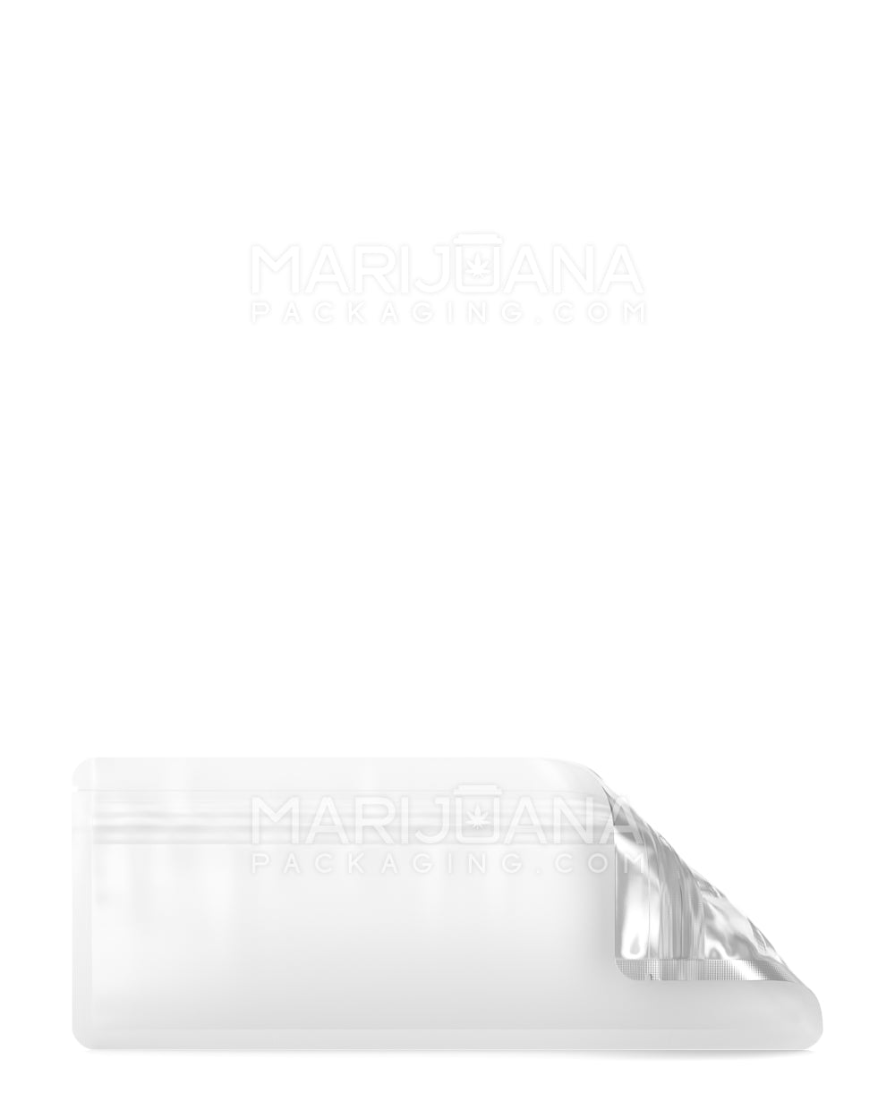 Tamper Evident | Matte White Vista Mylar Bags for Pre-Roll/Syringe | 7in x 2.7in - 2g - 1000 Count - 1