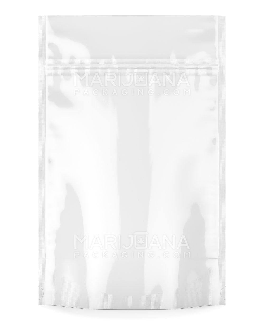 Tamper Evident | Glossy White Mylar Bag | 6in x 9.3in - 28g | Sample - 1