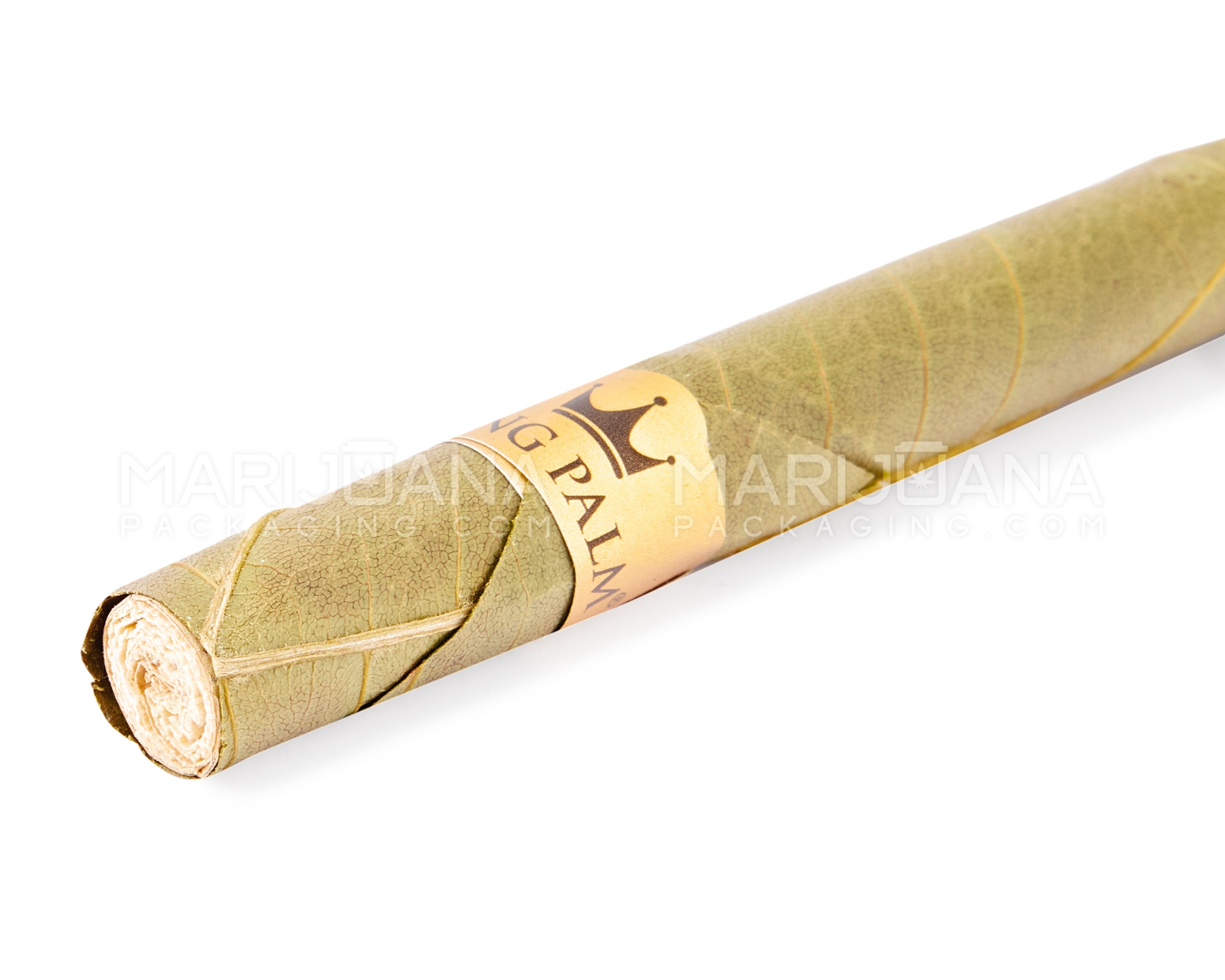 KING PALM | 'Retail Display' Mini Green Natural Leaf Blunt Wraps | 84mm - Banana Cream - 15 Count