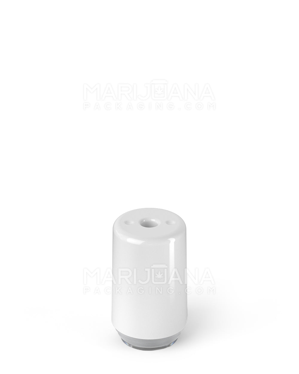 RAE Round Vape Mouthpiece for Hand Press Plastic Cartridges | White Plastic - Hand Press | Sample - 3