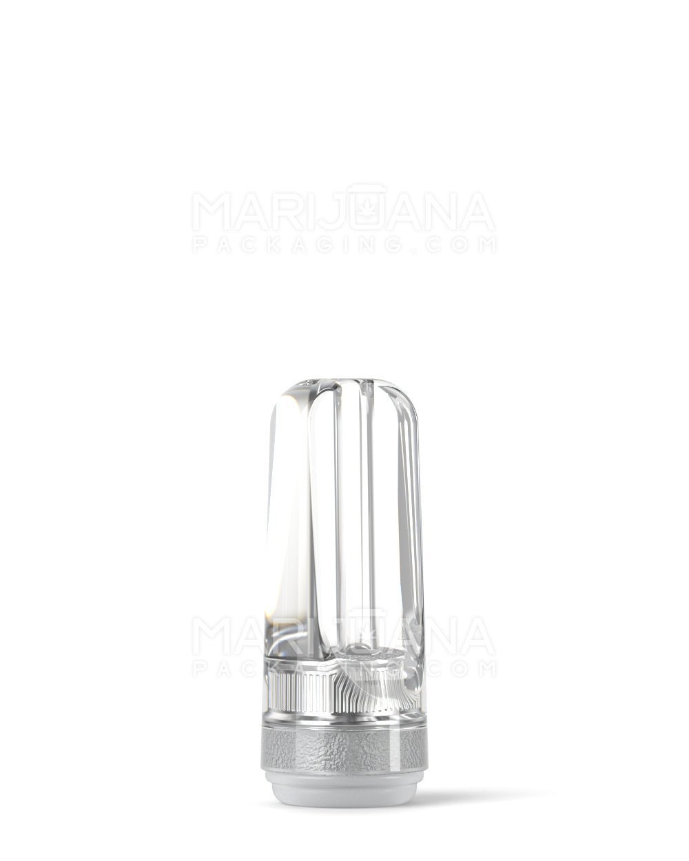 RAE | Flat Vape Mouthpiece for Hand Press Plastic Cartridges | Clear Plastic - Hand Press - 100 Count - 2