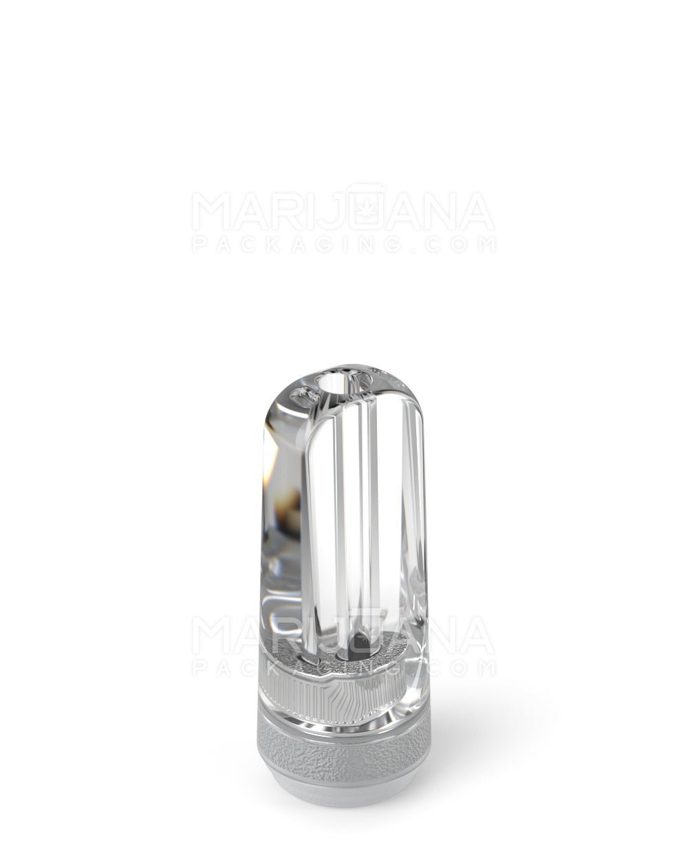 RAE | Flat Vape Mouthpiece for Hand Press Plastic Cartridges | Clear Plastic - Hand Press - 100 Count - 3