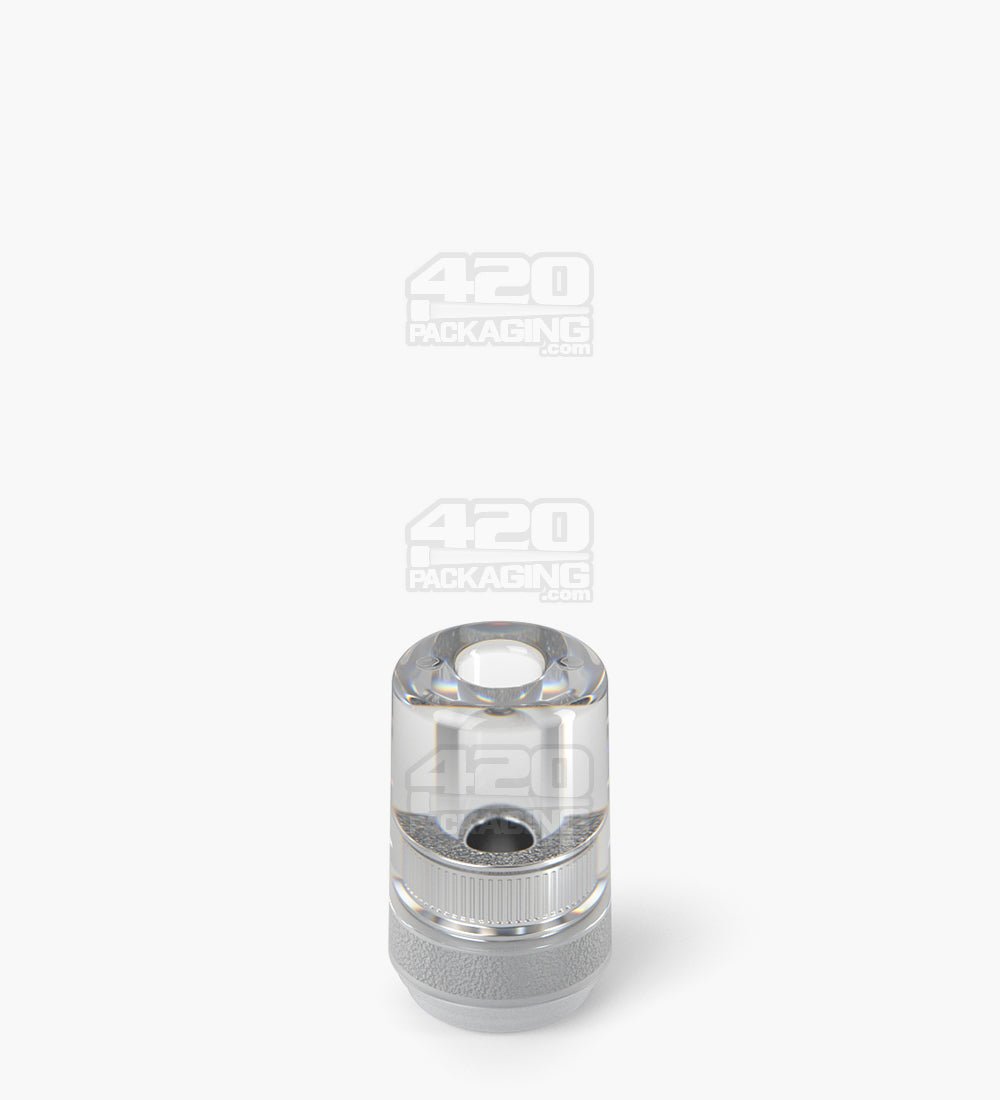 RAE Clear Plastic Round Vape Mouthpiece for Arbor Press Plastic Cartridges 400/Box - 4