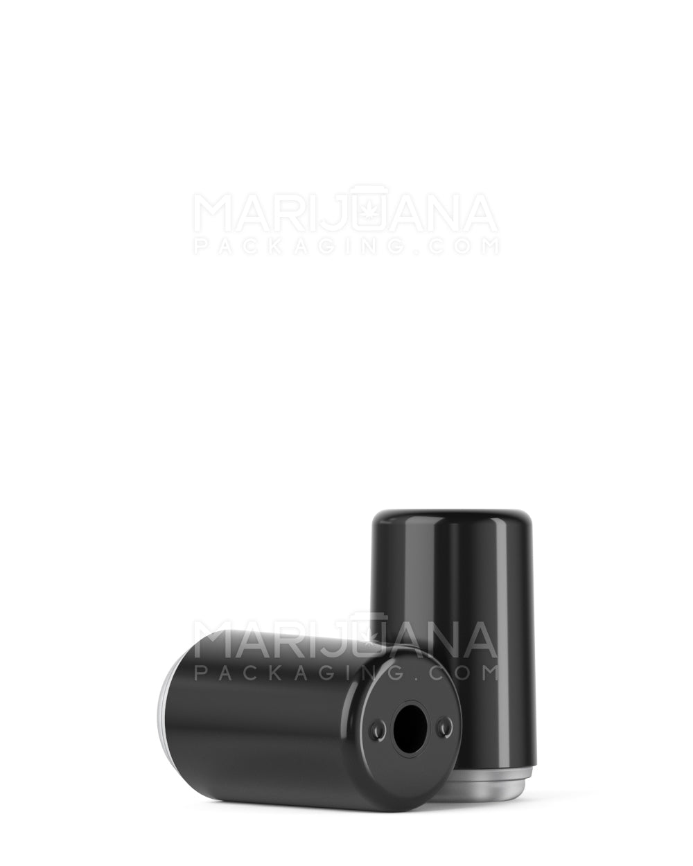 RAE Round Vape Mouthpiece for Screw On Plastic Cartridges | Black Plastic - Screw On | Sample