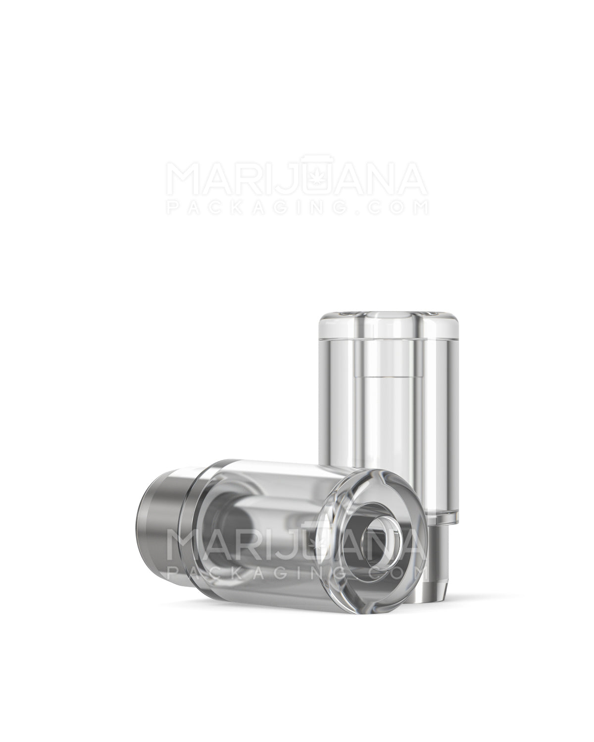 AVD | Round Vape Mouthpiece for Plastic Cartridges | Clear Plastic - Press On - 600 Count - 1