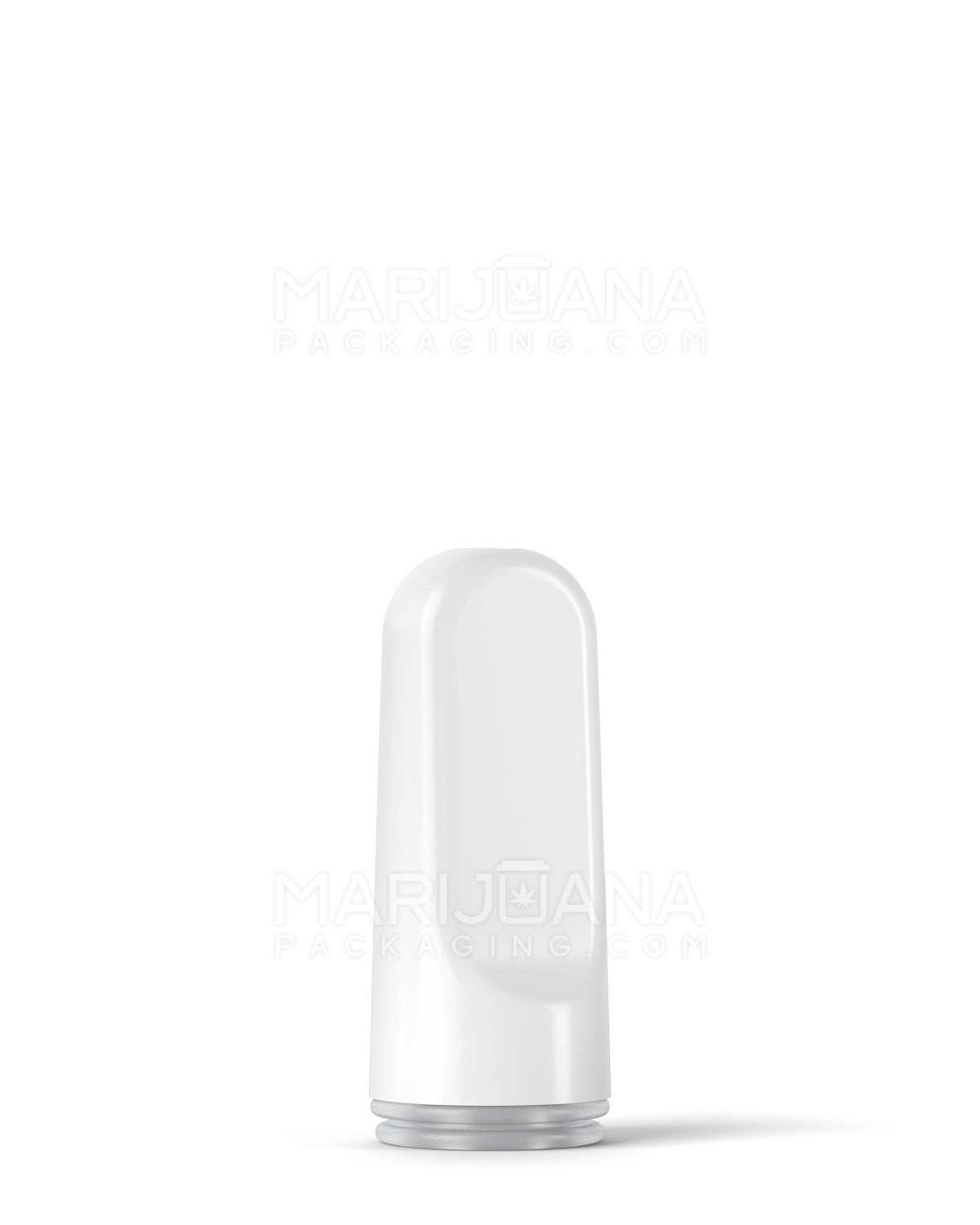 AVD | Flat Vape Mouthpiece for Glass Cartridges | White Ceramic - Screw On - 600 Count - 2